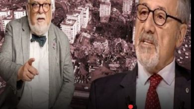 Photo of Celal Şengör ve Prof. Dr. Naci Görür apar topar