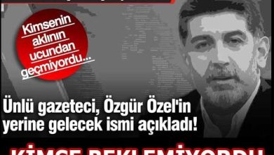 Photo of Özel’in Yerine Gelecek İsim